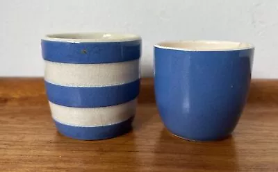 Buy Vintage T G Green Cornish Ware Egg Cups Blue & White - Cornish Blue • 4.50£