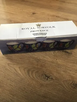 Buy Royal Norfolk Provence 4 Piece Mug Set Hand Painted Collection • 12.99£