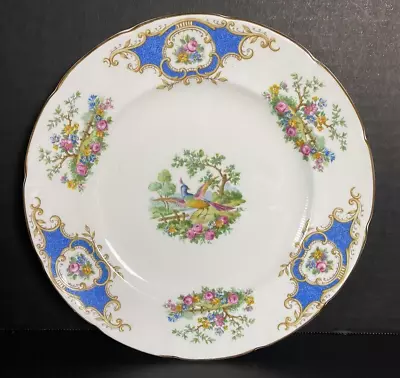 Buy Vintage 1850 EB Foley Blue Broadway Made In England Bone China Plate Lunch Size • 11.38£