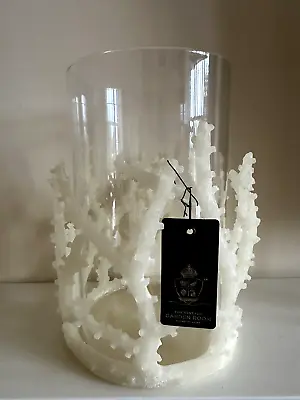 Buy The Vintage Garden Room White Coral Glass Candle Holder [NEW IN BOX] • 9.99£