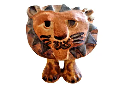 Buy Tremar UK Lion Figurine Stoneware Statue English Art Pottery Miniature Sculpture • 23.63£