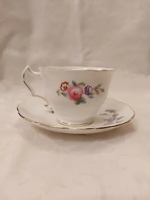 Buy VINTAGE CRESCENT WARE ENGLAND JUNE TIME 1950s CUP AND SAUCER • 5£