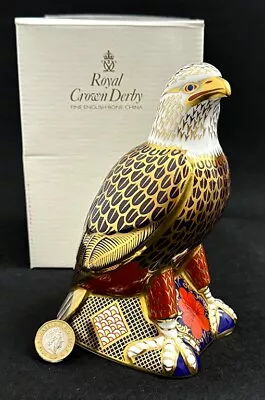 Buy Royal Crown Derby 'Bald Eagle' Boxed Paperweight 1st Quality Gold Stopper • 234.95£