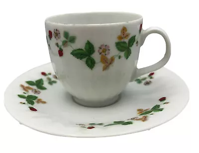 Buy German Espresso Cup & Saucer Set Demi Tasse Arzberg Wild Berries Bavarian White • 10.65£