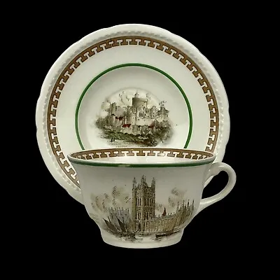Buy Swinnertons Porcelain Cup & Saucer Windsor Castle Parliament Vtg Made In England • 23.80£