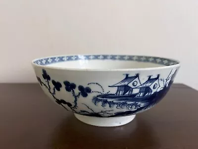 Buy First Period Worcester Porcelain 'Precipice' Punch Bowl Circa 1770 • 690£