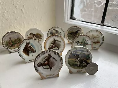 Buy 10 Scotland Vtg Miniature Animal Bone China Plates -  - Liverpool Pottery - AJL • 5£