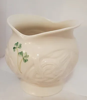 Buy Belleek Celtic Bowl Vase  Porcelain With Shamrock And Celtic Knot Design  • 33.19£