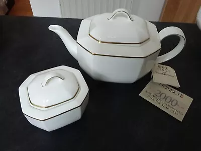 Buy Villeroy & Boch Heinrich Black Pearl Tea Pot Unused • 85£