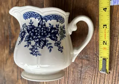 Buy  Staffordshire Arden Burleigh England Creamer Blue And White Vintage China • 17.08£