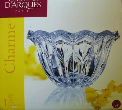 Buy Cristal D'Arques Charme Fruit Bowl, 24% French Lead Crystal, New In Box • 32.54£