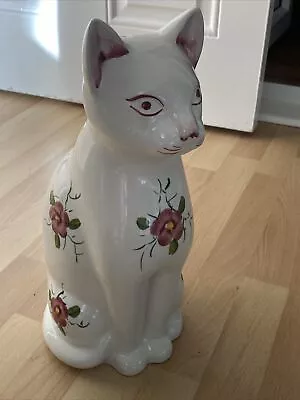 Buy WEMYSS WARE Style Large Ceramic Hand Painted Cat 15” • 29.99£