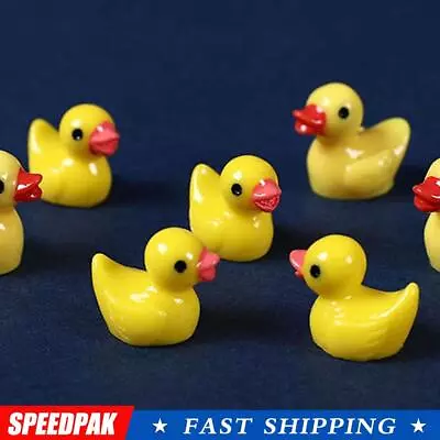 Buy 100/200PCS Mini Rubber Ducks Miniature Resin Ducks Yellow Tiny DuckiesUKN • 5.74£