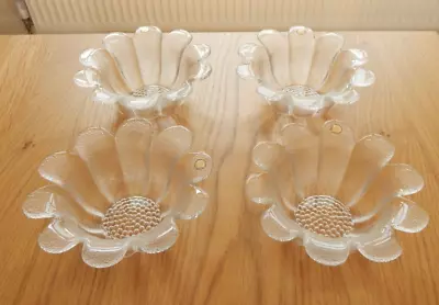Buy Set Of 4 Dartington Glass Daisy Bowls Designed By Frank Thrower FT186/3 • 19.97£