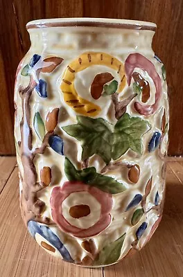 Buy Indian Tree Hand Painted Vase Signed  Tony Wood Staffordshire  England • 17.50£