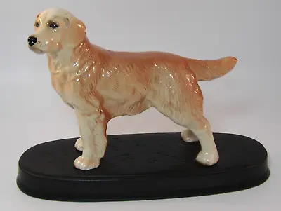Buy Rare 7  Beswick Golden Labrador Retriever Figurine On Ceramic Plinth VGC • 27.99£