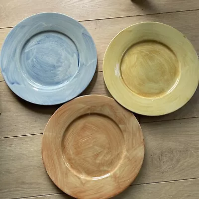 Buy Poole Pottery Fresco Charger Plate. Serving Pasta Salad X 3 • 18£