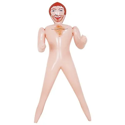 Buy 140cm Inflatable Ginger Doll Blow  Up Male Doll Hen Do Party Joke Gift Present • 6.49£