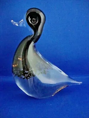 Buy Wedgwood British Art Glass Large Brown Speckled Duck 6 Inch Tall • 18.95£