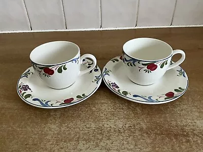 Buy Poole Pottery Cranborne - 2 X Cups & Saucers • 8£