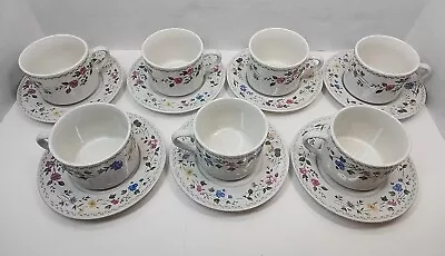 Buy Farberware Stoneware English Garden 225 1993 Tea Coffee Cups & Saucers Set Of 7 • 20.72£