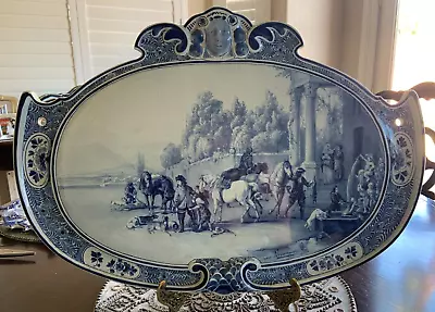 Buy Royal Delft 1890 De Koninklijke Porceleyne Fles 22 X 15.5  Platter Signed • 1,317.41£