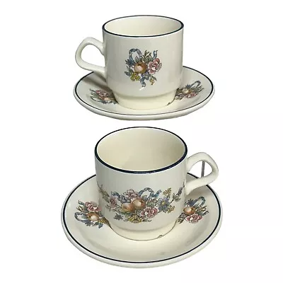Buy Carrigaline Carrigdhoun Pottery Tea Cup + Saucer SET OF 2 Ceramic Ireland VTG • 13.45£