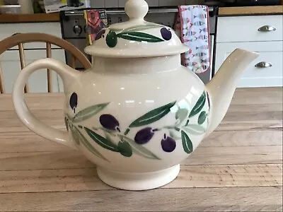 Buy Rare Emma Bridgewater Olive Pattern Large Teapot Vintage 2003 Backstamp 2 Pt VGC • 49.99£