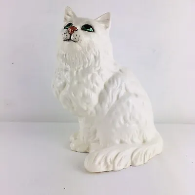 Buy Vintage Beswick Persian White Cat Sitting Figurine Made In England • 35.99£
