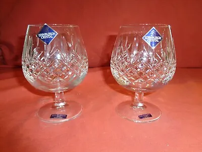 Buy  Edinburgh Crystal Kenmore Brandy Balloon Glasses Unused X 2 • 24.99£