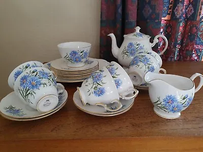 Buy Queen Anne 22-piece Tea Set, Bone China, Vintage, Immaculate • 15£
