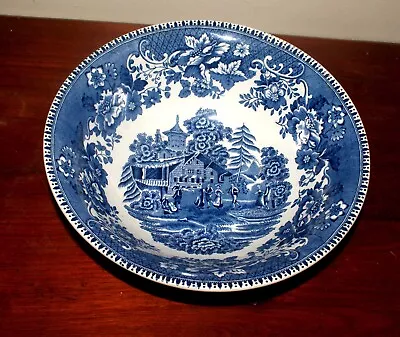 Buy Wedgwood & Co Blue And White China Avon Cottage Serving Bowl • 27£