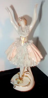 Buy C1900 German Porcelain 6 1/4  Figurine Of Ballerina Dresden? Crown X Mark • 27.81£