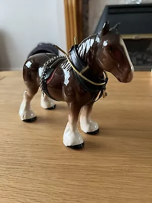 Buy Beswick Shire Horse With Harness • 10£
