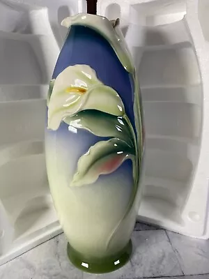 Buy Franz Porcelain White Lily Flower Vase XP1825 + Box • 96.10£