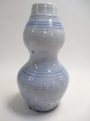 Buy Moorcroft Pottery Pale Blue Double Gourd Vase Natural Range Ceramic Signed • 90£