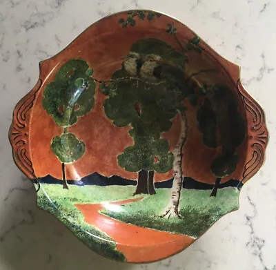 Buy Vintage Grimwades Byzanta Ware Arborine Ware Orange Lustre Bowl Art Deco • 57.11£