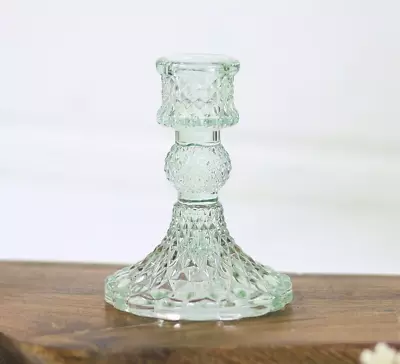 Buy Dinner Candle Holder Glass Vintage Paisley Tabletop Home Party Décor Christmas • 5.99£