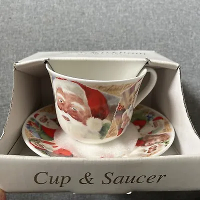 Buy Santa Royal Kirkham Fine Bone China Large Cup And Saucer 2004 Tableware • 11.50£