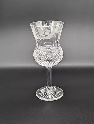 Buy Vintage, Edinburgh Crystal, Thistle Cut Water Goblet/Wine Glass • 85£