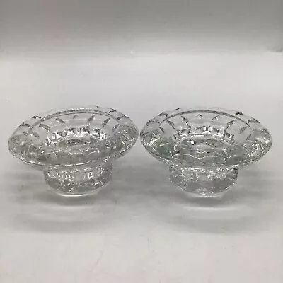 Buy Vintage Crystal Cut Glass Candle Holders Bolsius France • 5£