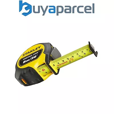 Buy Stanley STA537236 8m 25ft Control Grip Trade Tape Measure Magnetic STHT37236-5 • 23.68£