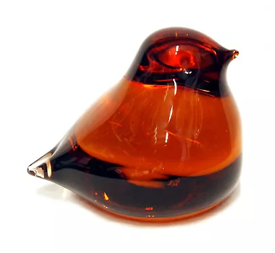 Buy Vintage Wedgwood Amber Glass Fledgling Bird Paperweight : 3 Inch - VGC • 3.99£