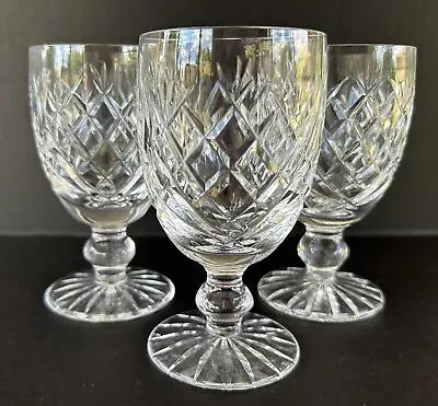 Buy Waterford Crystal Donegal Claret Wine Glasses 4 3/4  Set Of 3 • 66.41£