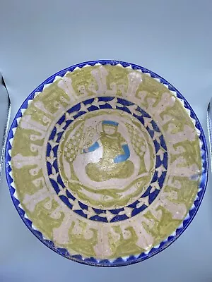 Buy Antique 14th - 16th Century Islamic Safavid Sultanabad Stoneware Bowl 9 In - F7 • 157.93£