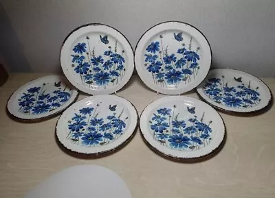Buy Preowned Set Of 6 Vintage 1970s Midwinter Stonehenge 'Spring' Tea/Side Plates. • 36£