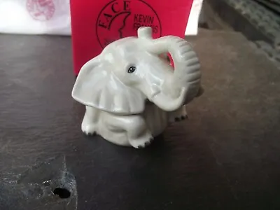 Buy Kevin Francis Face Pot Trinket Box Hindustan Lucky White Elephant Ltd Edition • 30£