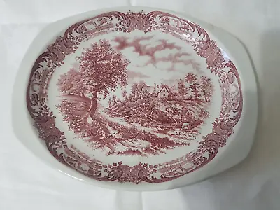 Buy W H Grindley & Co Ltd, China Plate/Platter, Constables Glebe Farm, Red & White • 4£