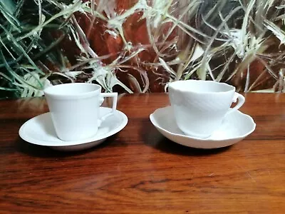 Buy Ak Kaiser Germany, 2 Classy Mocca Cups With Relief Decoration White • 20.12£