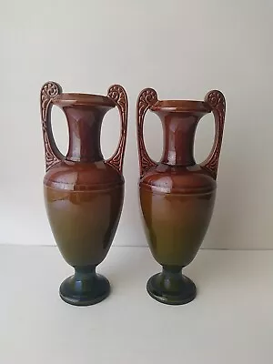 Buy Antique Pair Of Watcombe Torquay Pottery Vases. Christopher Dresser Interest. • 60£